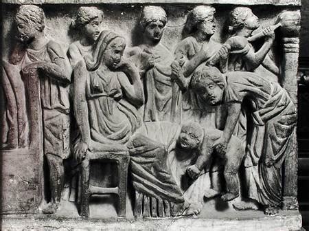 Sarcophagus of the Crying Women - A Roman Monumental Embrace of Grief and Eternity!